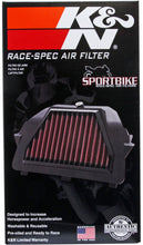 Load image into Gallery viewer, K&N 08-13 Yamaha YZF R6 599 Replacement Air Filter - Race Specific