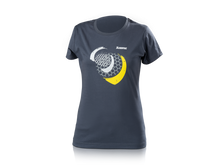 Load image into Gallery viewer, Akrapovic Lifestyle T-shirt Mesh Womens Blue-Grey - Small