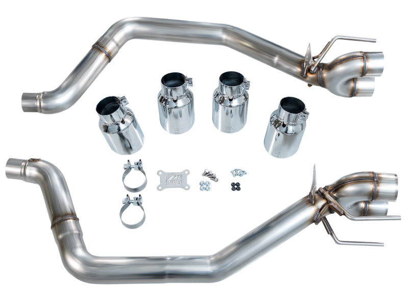 AWE Tuning 05-07 C6 Chevrolet Corvette 6.0L Track Edition Axle-Back Exhaust w/ Chrome Silver Tips