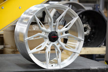 Load image into Gallery viewer, Vossen x Novitec NF11 21x12in - 5x114.3 BP - ET47 - Brushed Gloss Clear Ferrari 458 Rear Wheel