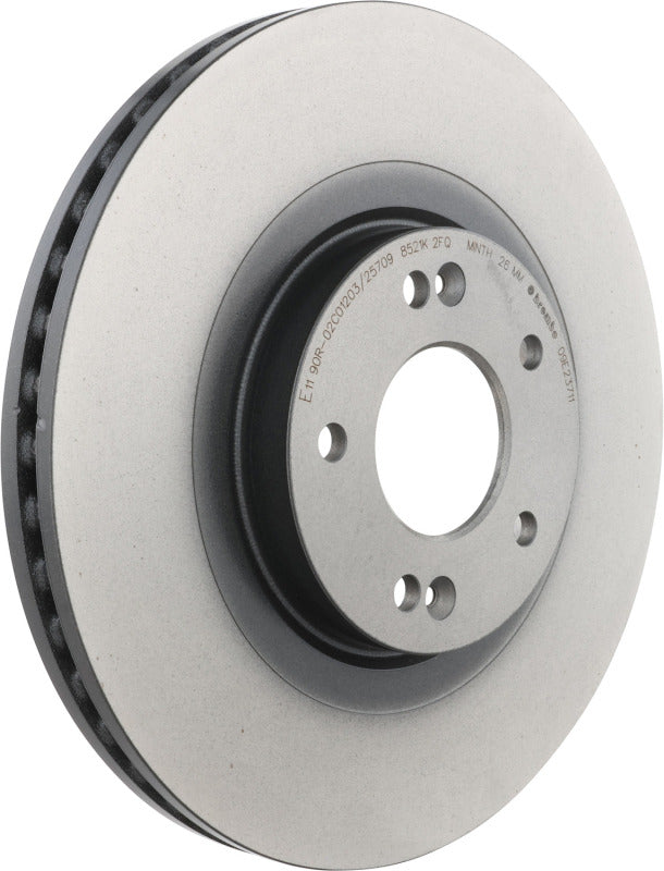 Brembo 15-18 Porsche Macan Front Grooved UV Coated Rotor