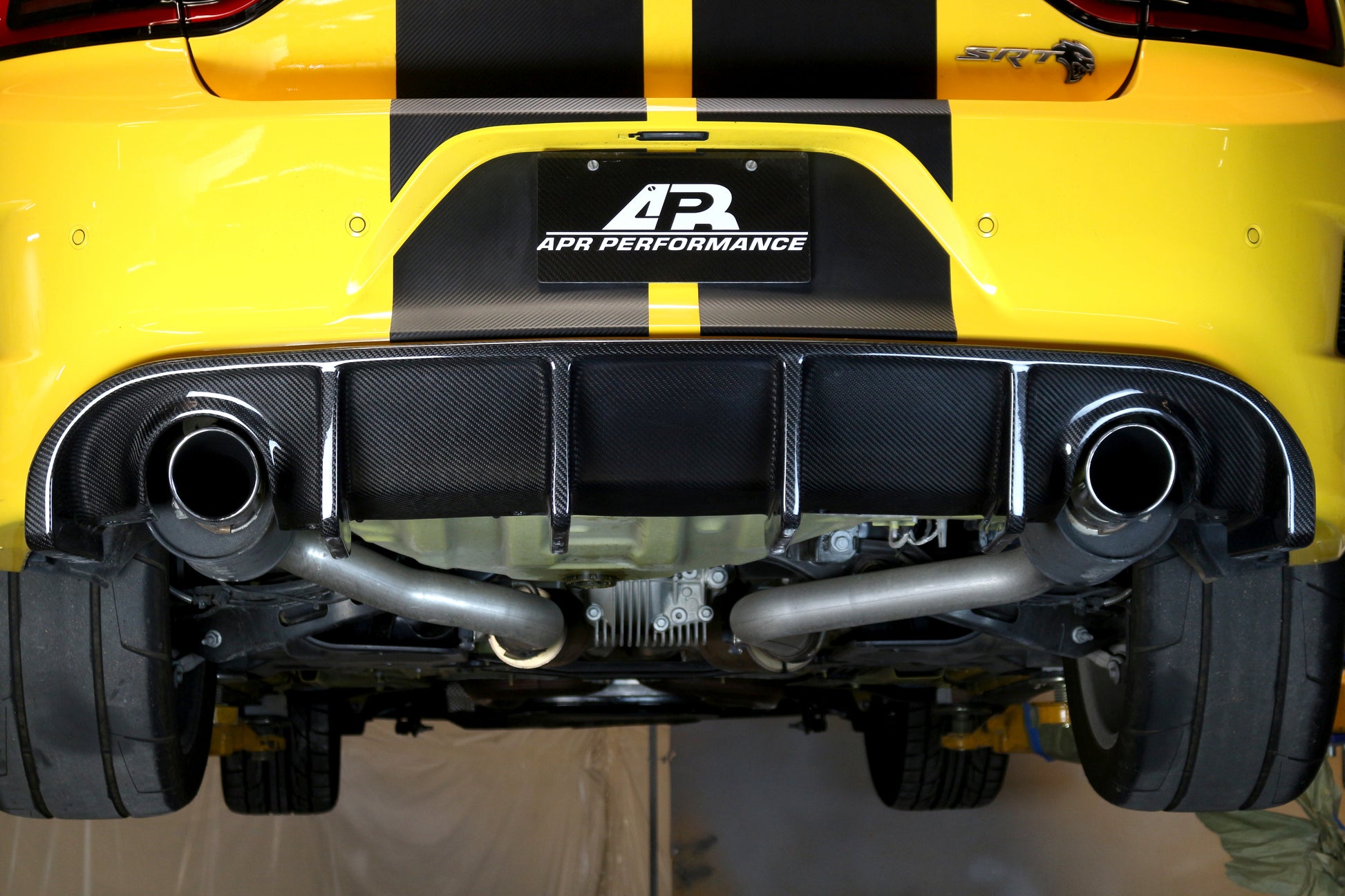 2015 Hellcat Rear Dodge Charger Hellcat Rear Diffuser 2015-2023 Dodge Charger Hellcat Re ...