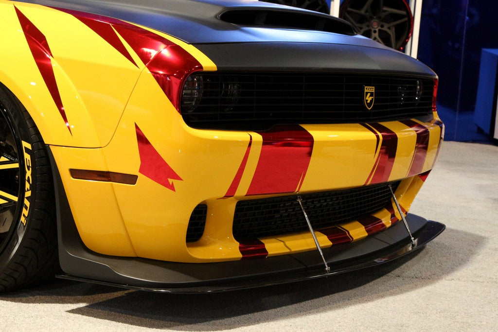 Dodge Challenger Demon/ Hellcat Widebody Front Wind Splitter 2018 - 2023                      Dodge Challenger Demon/ Hellcat Widebody Front Wind Splitter 2018 - 2023