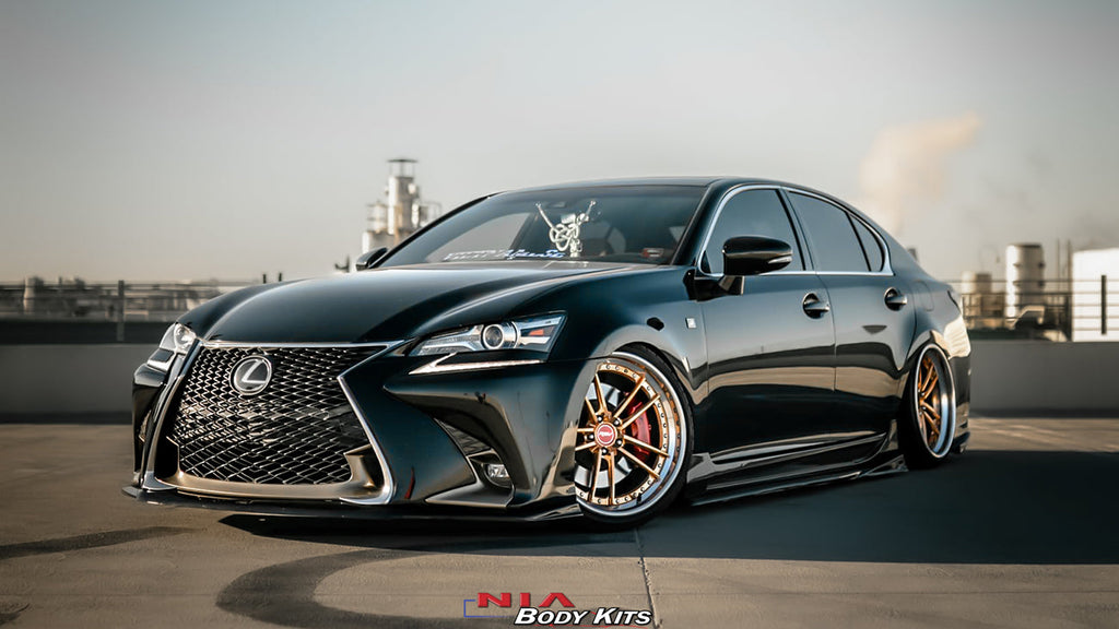 Lexus GS Base Model, F-Sport NIA Side Skirts Lip bodykit  2012-2020 in ABS