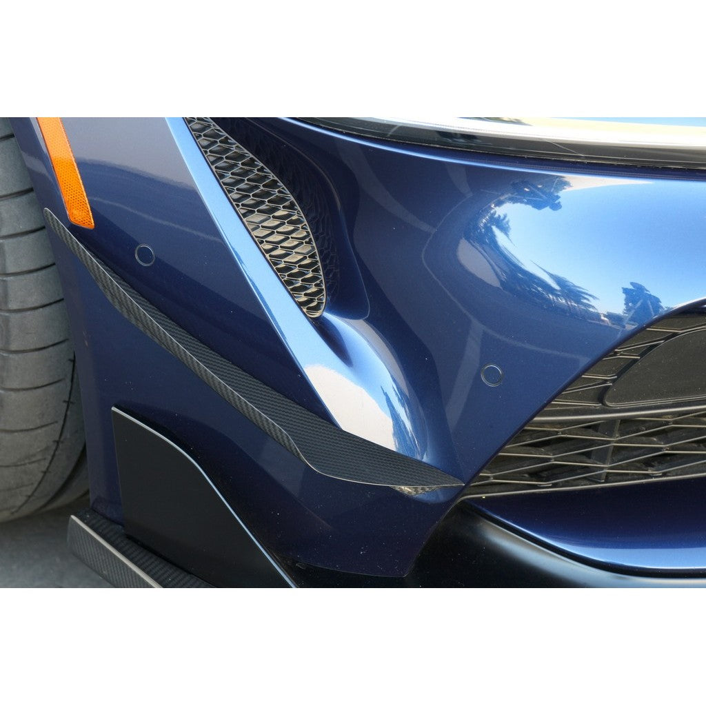 Toyota Supra A90/91 Front Bumper Canards 2020-2023                      Toyota Supra A90/91 Front Bumper Canards 2020-2023