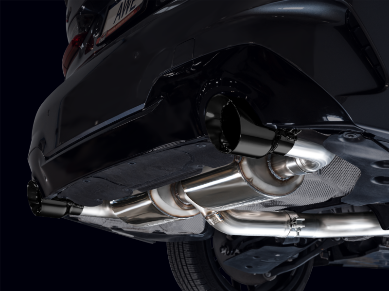 AWE 19-23 BMW 330i / 21-23 BMW 430i Base G2X Touring (Excl. Conv) Axle-Back Exhaust - Diamond Black