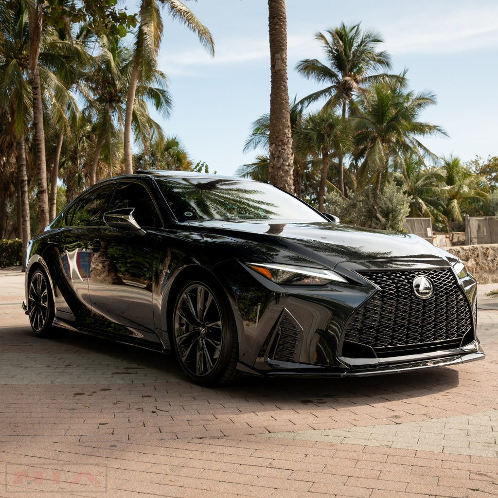 Lexus IS Base Model, F-Sport NIA  side skirts lip bodykit 2021-2025 in ABS or Carbon Fiber