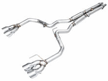 Load image into Gallery viewer, AWE 2024 Ford Mustang Dark Horse S650 RWD Track Edition Cat-Back Exhaust w/ Quad Chrome Silver Tips