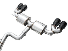 Load image into Gallery viewer, AWE Tuning MK8 Volkswagen Golf R 3in Touring Edition Quad Exhaust - Diamond Black Tips