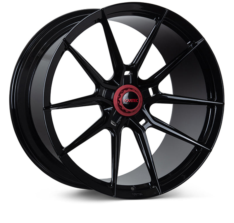 Vossen x Novitec NF10 21x12in - 5x114.3 BP - ET51 - Gloss Black Maserati MC20 Rear Wheel