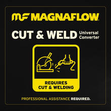 Load image into Gallery viewer, MagnaFlow 2.25in. CA 5in. Spun Cen/Off Universal Converter