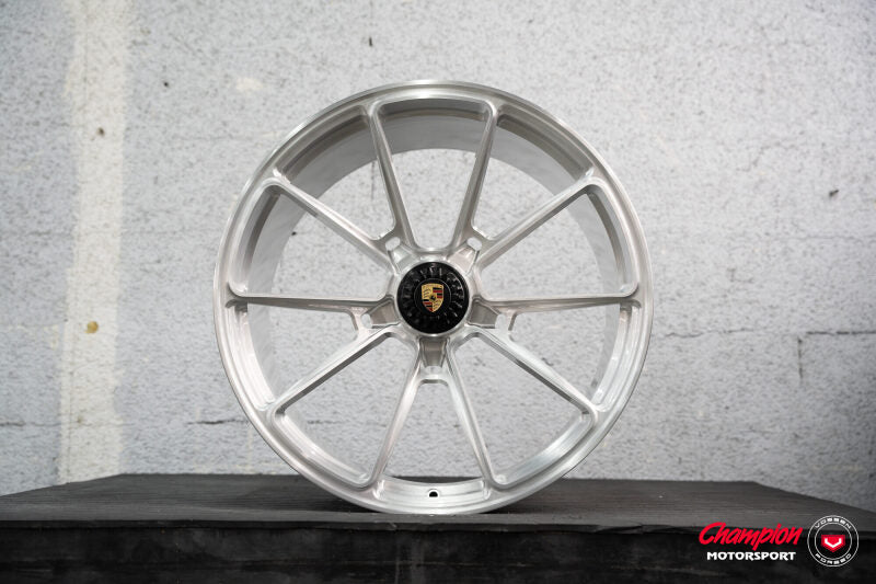Vossen X Champion RS92 20X9.5 / ET46 / Brushed Gloss Clear Wheel / Centerlock / 911 GT3 992- Front