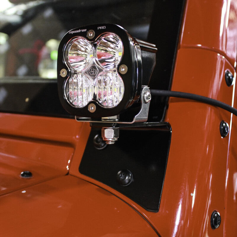 Baja Designs 07-18 Jeep Wrangler JK XL80 Drive/Combo A-Pillar Kit - White