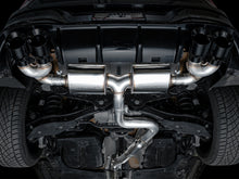 Load image into Gallery viewer, AWE Tuning MK8 Volkswagen Golf R 3in Touring Edition Quad Exhaust - Diamond Black Tips