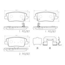 Load image into Gallery viewer, Brembo 18-21 Genesis G70/ Kia Stinger Rear NAO Brake Pad