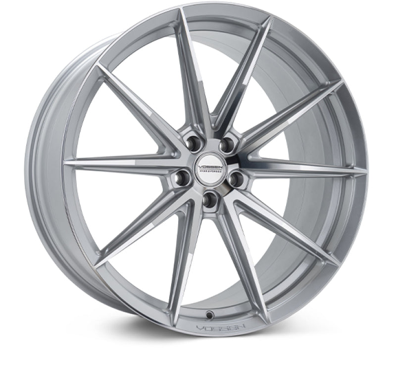 Vossen HFX-2 22x10.5 / 5x112 / ET8 / Super Deep Face / 66.5 - Silver Polished Wheel