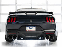 Load image into Gallery viewer, AWE 2024 Ford Mustang Dark Horse S650 RWD Track Edition Cat-Back Exhaust w/ Quad Chrome Silver Tips