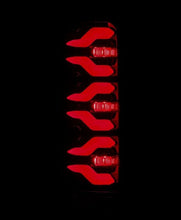 Load image into Gallery viewer, AlphaRex 87-96 Ford Bronco/F-150 Luxx-Series LED Tail Lights - Black Red
