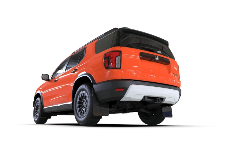 Rally Armor 2026 Honda Passport Black UR Mudflap - Orange Logo