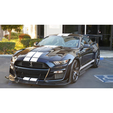 Load image into Gallery viewer, Ford Mustang S550 Shelby GT500 Front Wind Splitter w/ Rods 2020-2023                      Ford Mustang S550 Shelby GT500 Front Wind Splitter w/ Rods 2020-2023