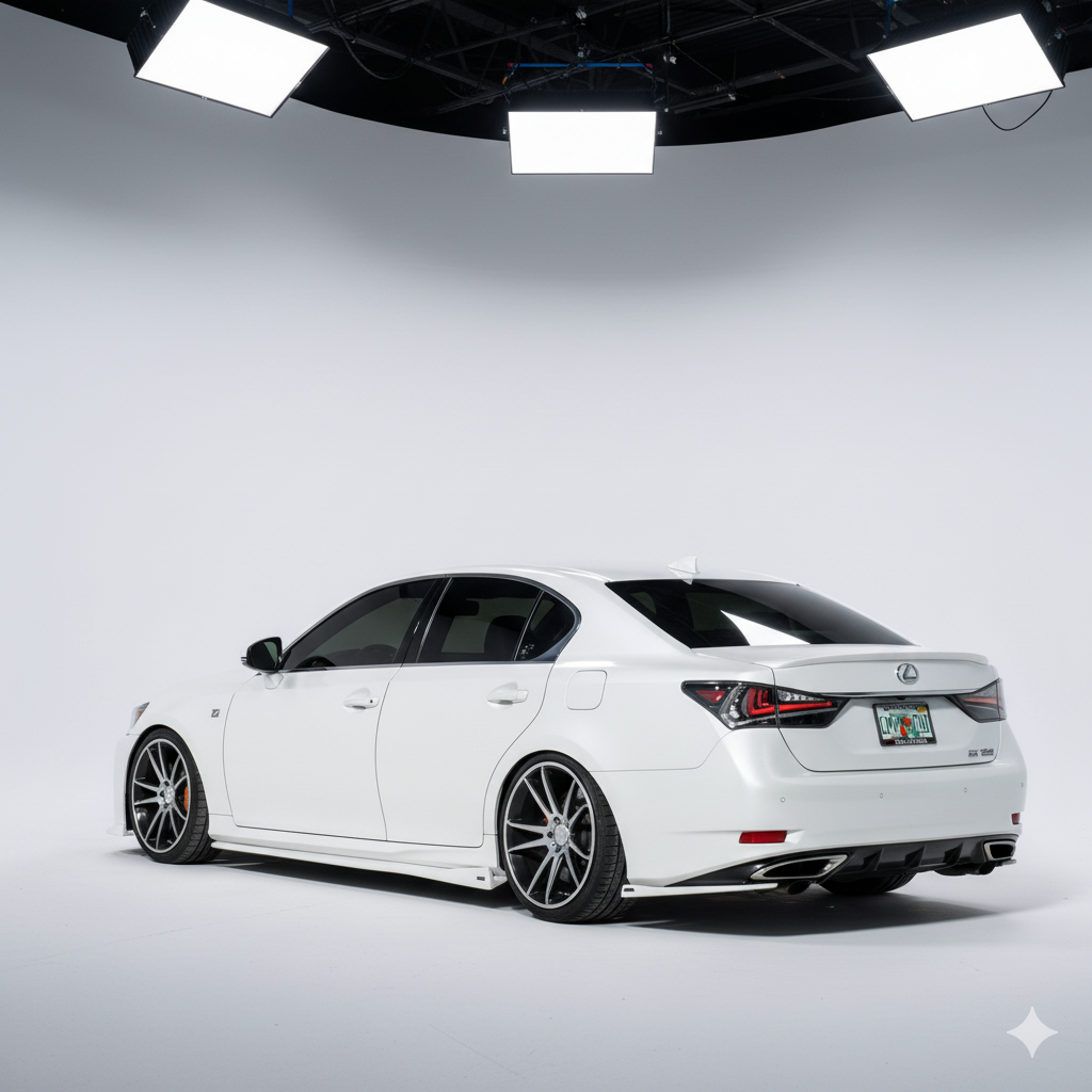 Lexus GS Base Model, F-Sport NIA rear lip spats bodykit 2012-2020 in ABS