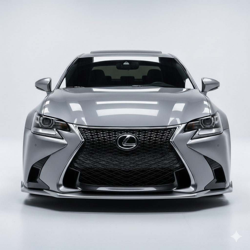 Lexus GS Base model, F-sport NIA Front Splitter Lip body kit 2016-2020 in ABS or Carbon Fiber