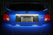 Load image into Gallery viewer, Subaru WRX/ STI Sedan Carbon Fiber License Plate Frame 2008-2014                      Subaru WRX/ STI Sedan Carbon Fiber License Plate Frame 2008-2014