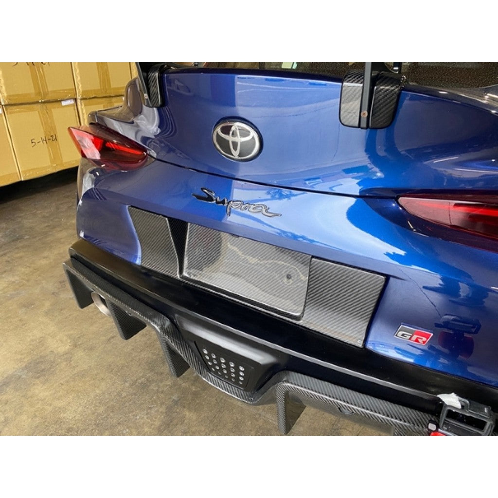 Toyota Supra A90 License Plate Backing 2020-2023                      Toyota Supra A90 License Plate Backing 2020-2023