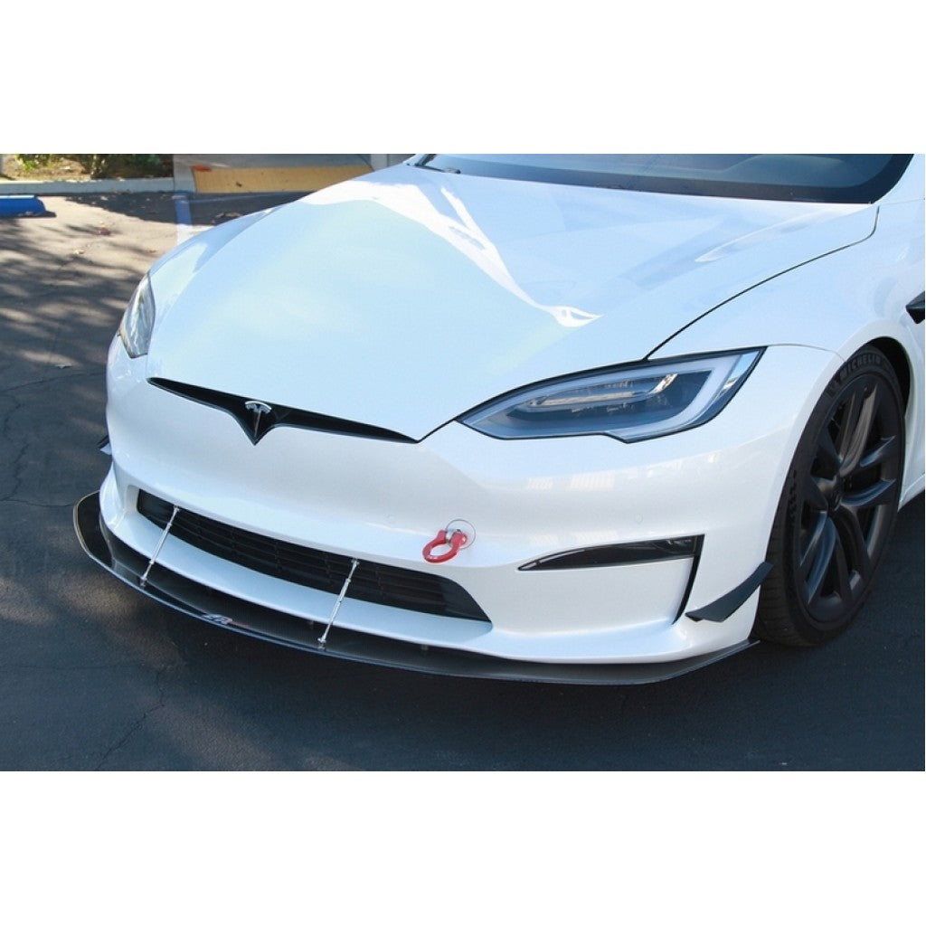 Tesla Model S Plaid Front Wind Splitter 2021 - UP                      Tesla Model S Plaid Front Wind Splitter 2021 - UP