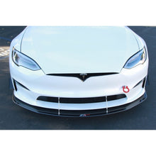 Load image into Gallery viewer, Tesla Model S Plaid Front Wind Splitter 2021 - UP                      Tesla Model S Plaid Front Wind Splitter 2021 - UP