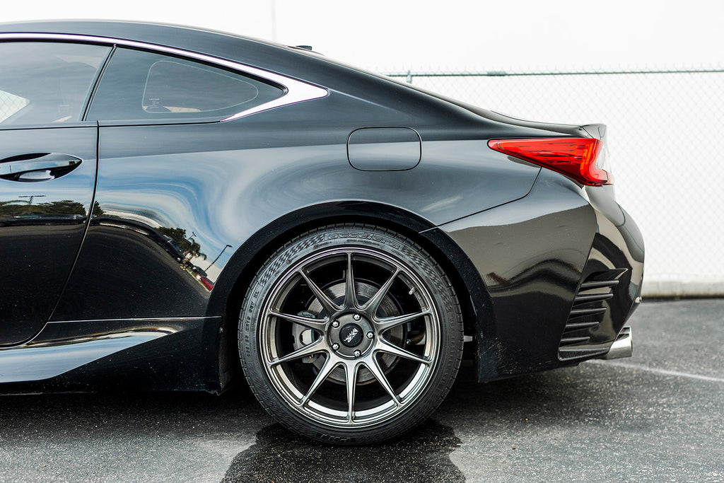 Rear drop of Lexus RC350 RWD with ARK GT-S Springs