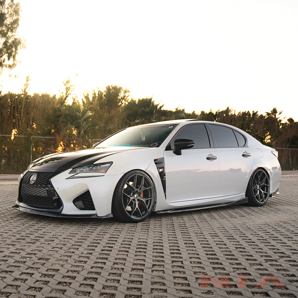 Lexus GS-F  NIA Side Skirts 2016-2020 in ABS or Carbon Fiber