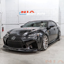 Load image into Gallery viewer, Lexus GS-F NIA Front Splitter Lip 2016-2020 in ABS or Carbon Fiber