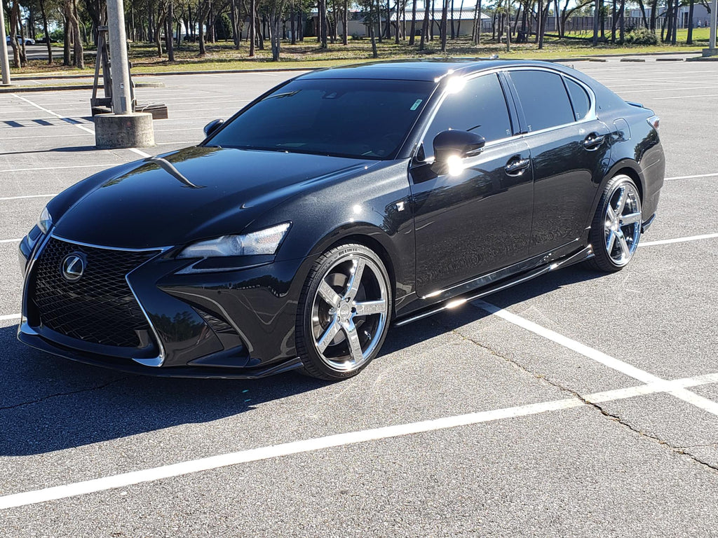 Lexus GS Base Model, F-Sport NIA Side Skirts Lip bodykit  2012-2020 in ABS