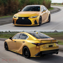 Load image into Gallery viewer, Lexus IS F-Sport NIA full splitter lip bodykit 5pcs (front lip, side skirts, rear apron spats) 2021-2025 in ABS or Carbon Fiber