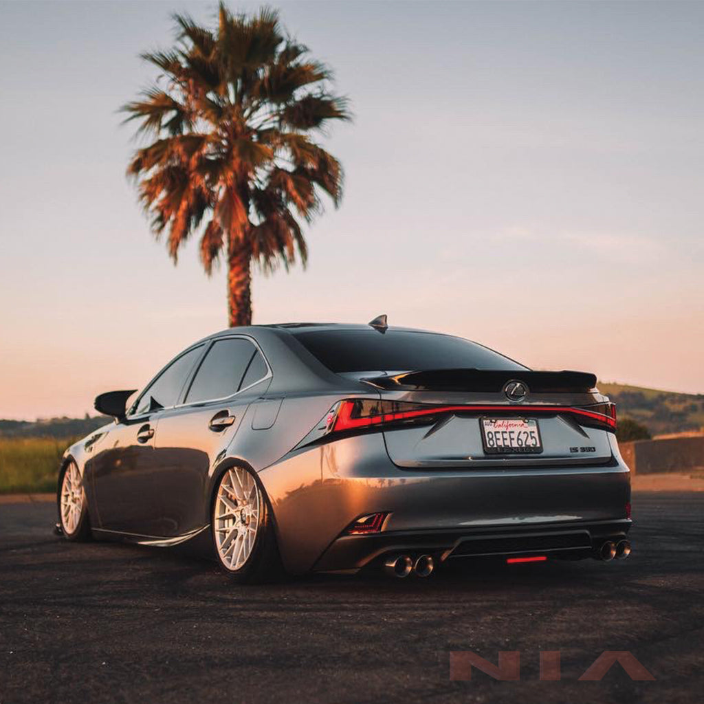 Lexus IS F-Sport NIA rear lip bumper extension Diffuser bodykit 2017-2020 in ABS