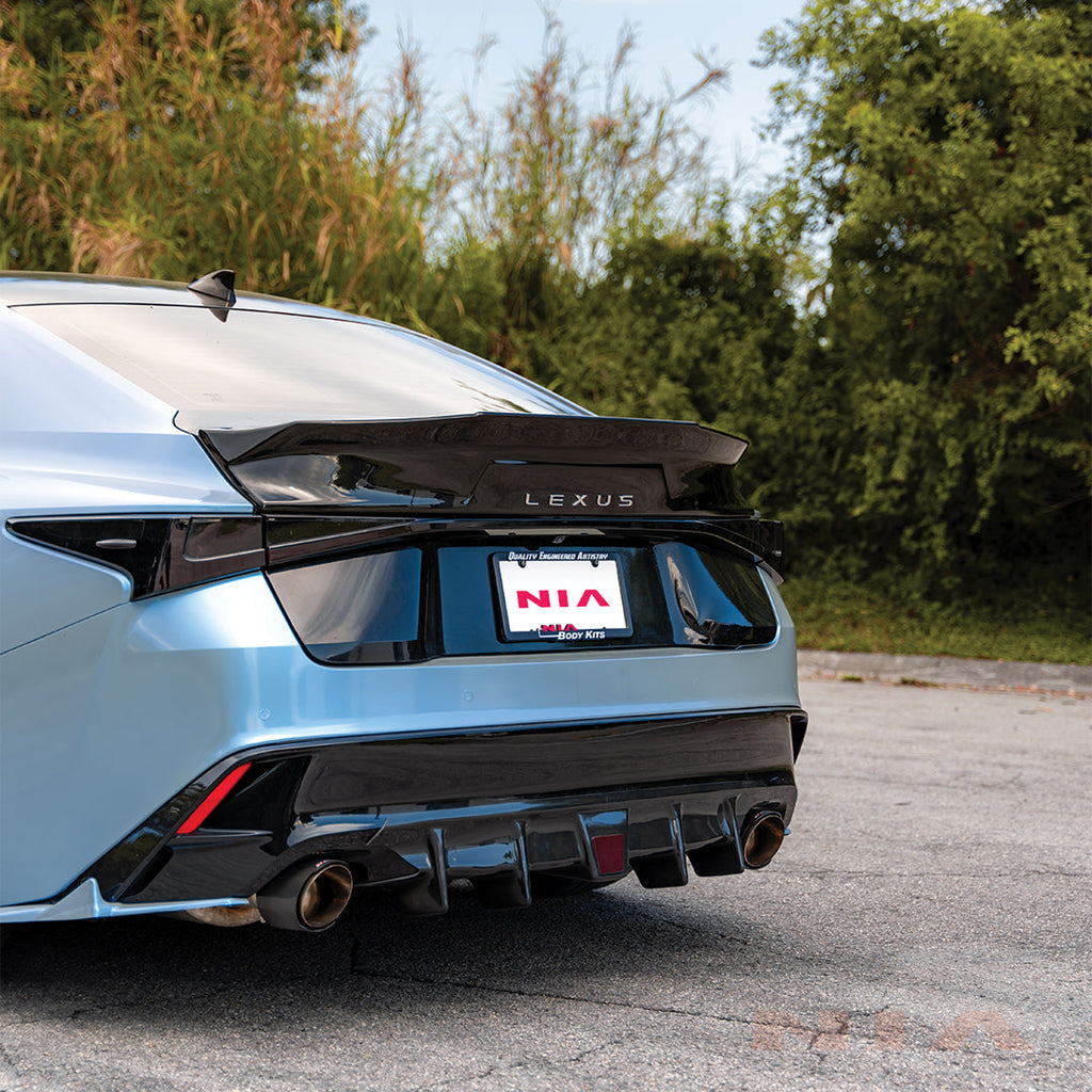 Lexus IS Base Model, F-sport, IS500 NIA Rear Duck Bill Trunk Spoiler V3 2021-2025 in ABS