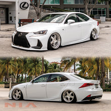 Load image into Gallery viewer, Lexus IS Base Model, F-Sport NIA full splitter lip bodykit 5pcs (front lip, side skirts, rear apron spats)  2017-2020 in ABS