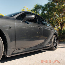 Load image into Gallery viewer, Lexus IS Base Model, F-Sport NIA  side skirts lip bodykit 2021-2025 in ABS or Carbon Fiber