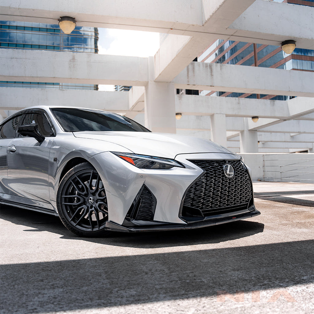 Lexus IS 500 NIA Front Lip Splitter Bodykit 2022-2025 in ABS or Carbon Fiber