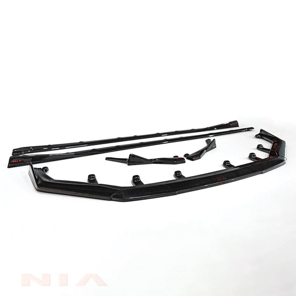 Lexus IS 500 NIA full splitter lip bodykit 5pcs (front lip, side skirts, rear apron spats) 2022-2025  in ABS or Carbon Fiber