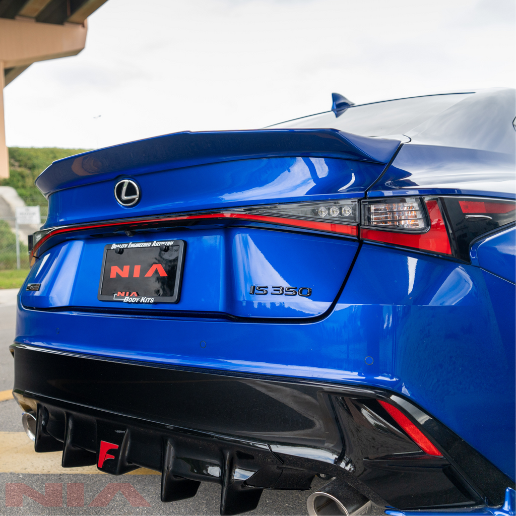 Lexus IS Base Model, F-Sport NIA  Rear ducktail Wing Spoiler V1 2021-2025  in ABS