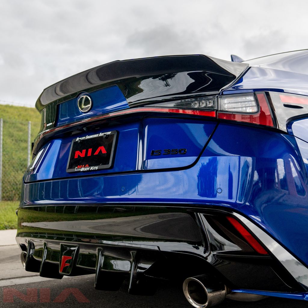 Lexus IS Base Model, F-sport, IS500 NIA Rear Duck Bill Trunk Spoiler V2 2021-2025 in ABS