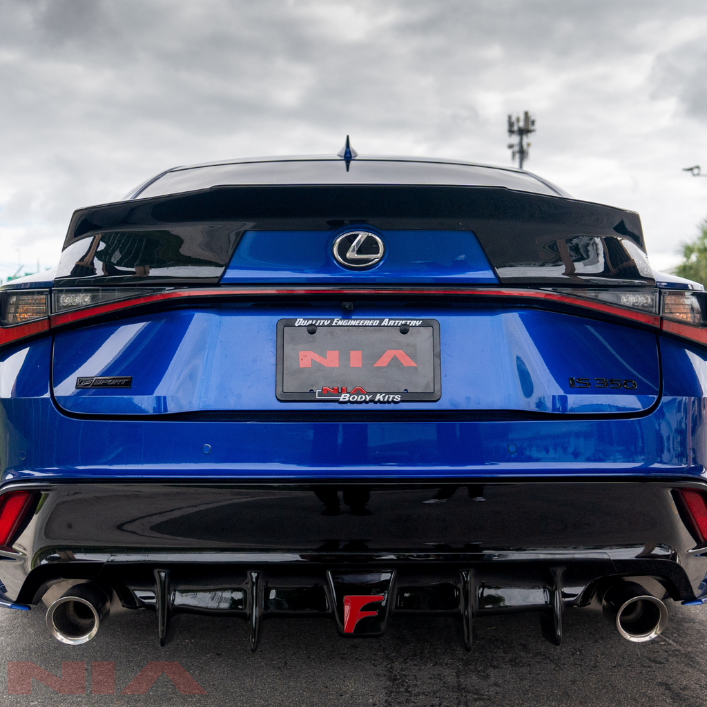 Lexus IS Base Model, F-sport, IS500 NIA Rear Duck Bill Trunk Spoiler V2 2021-2025 in ABS