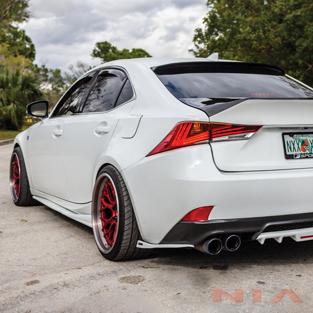 Lexus IS Base Model, F-Sport NIA Rear Lip Spats bodykit  2017-2020 in ABS