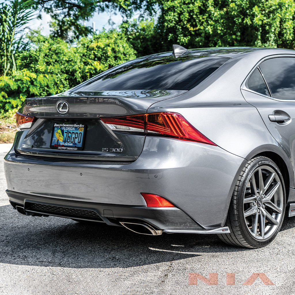 Lexus IS Base Model, F-Sport NIA Rear Lip Spats bodykit  2017-2020 in ABS