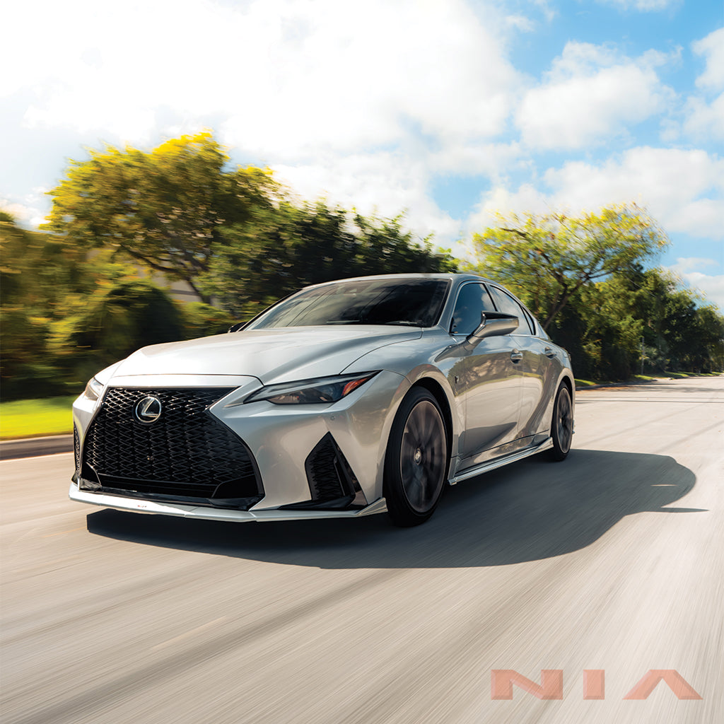 Lexus IS F-Sport NIA front splitter lip bodykit 2021-2025 in ABS or Carbon Fiber