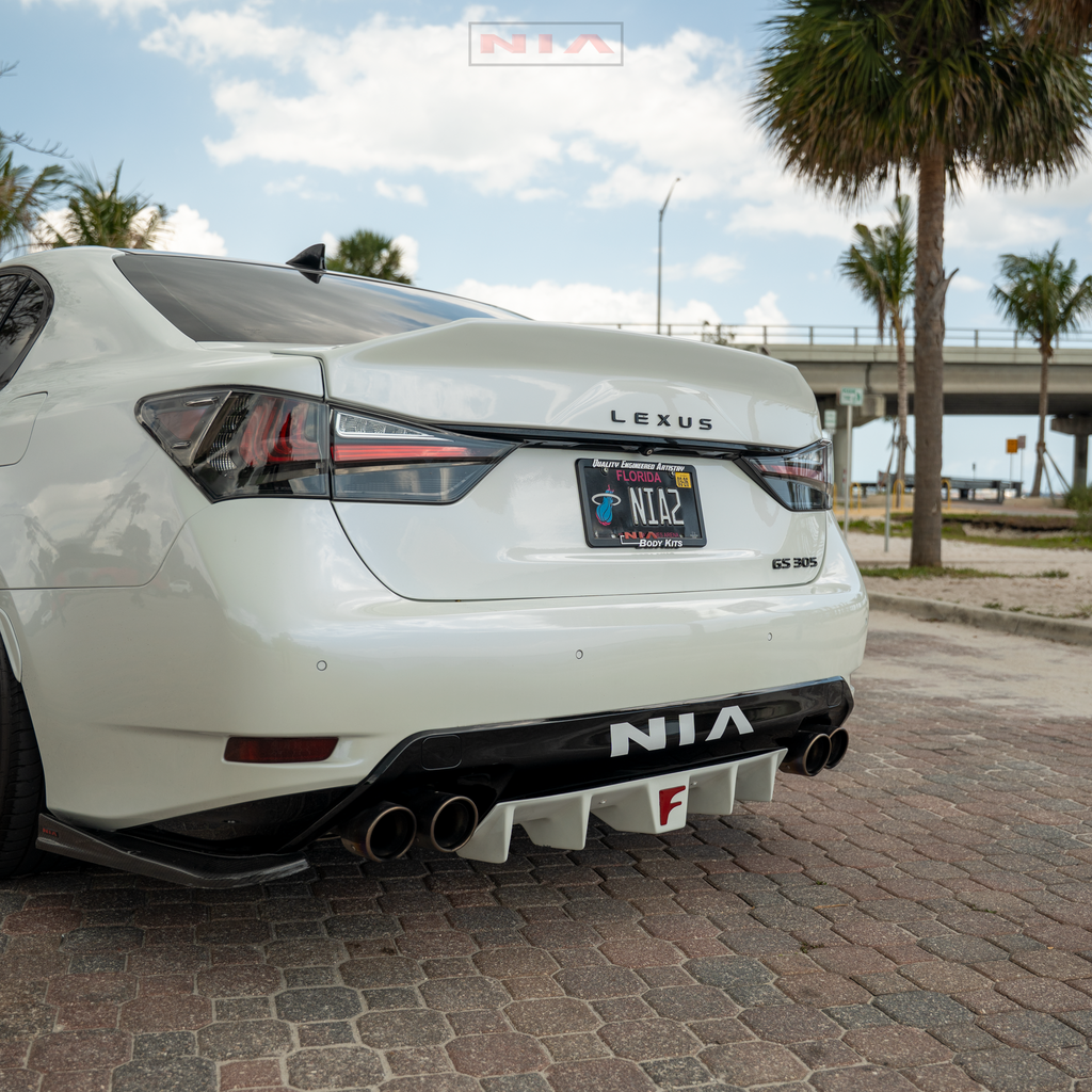 Lexus GS-F 2016-2020 NIA Rear Spats in ABS or Carbon Fiber