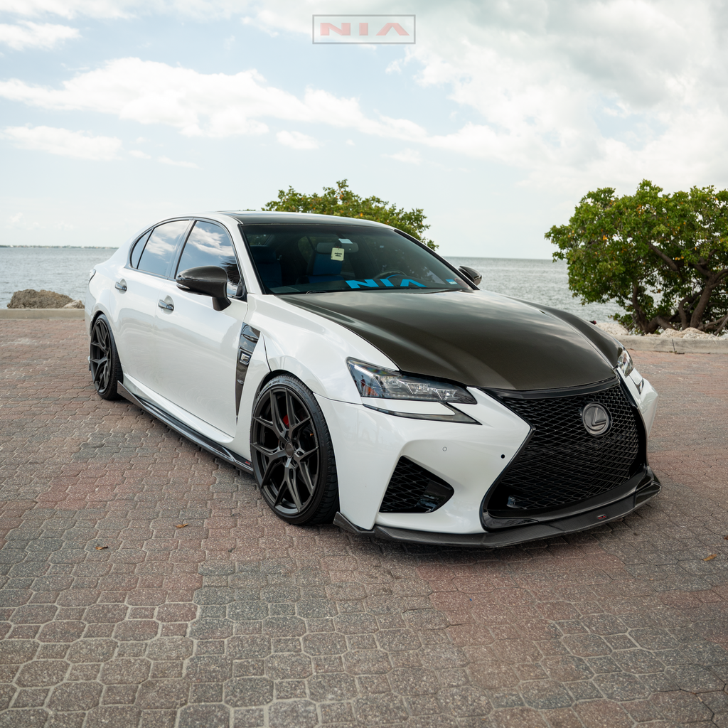 Lexus GS-F  NIA Side Skirts 2016-2020 in ABS or Carbon Fiber