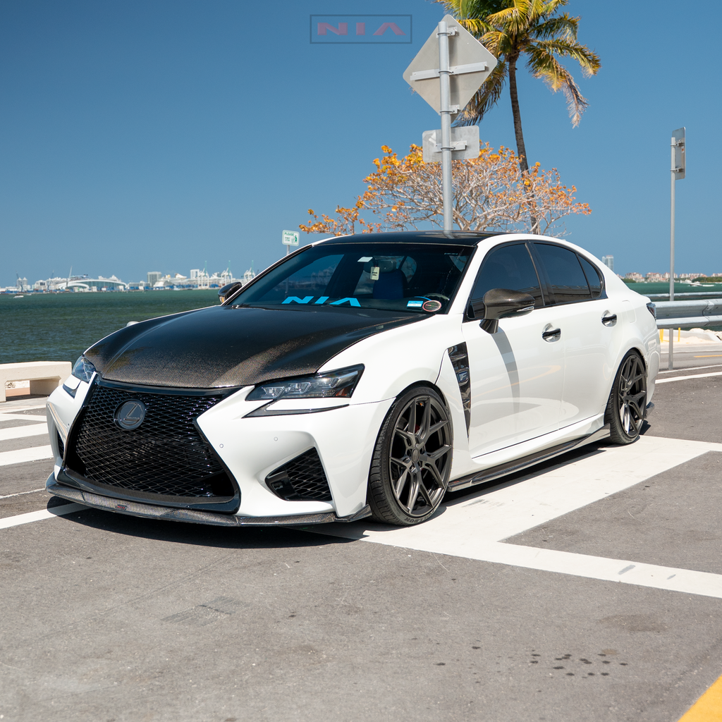 Lexus GS-F  NIA Side Skirts 2016-2020 in ABS or Carbon Fiber